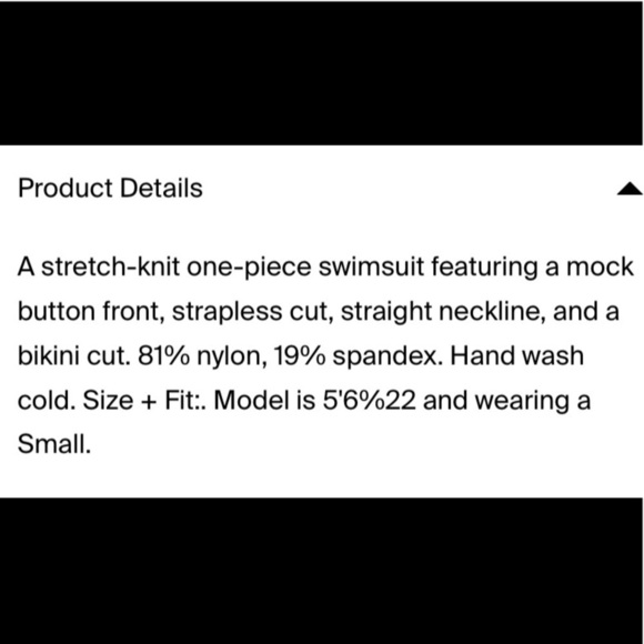 Forever 21 Strapless Button Detail Swim Y2K - Picture 10 of 10